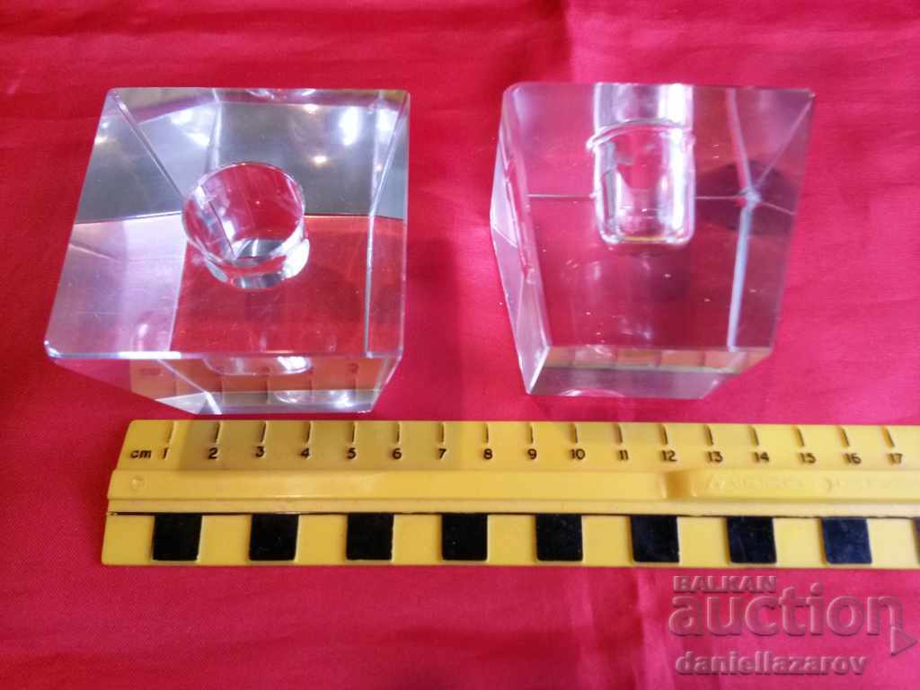 Delivery of Candlestick Crystal Glass Set Delivery of Candlestick Crystal Glass Set