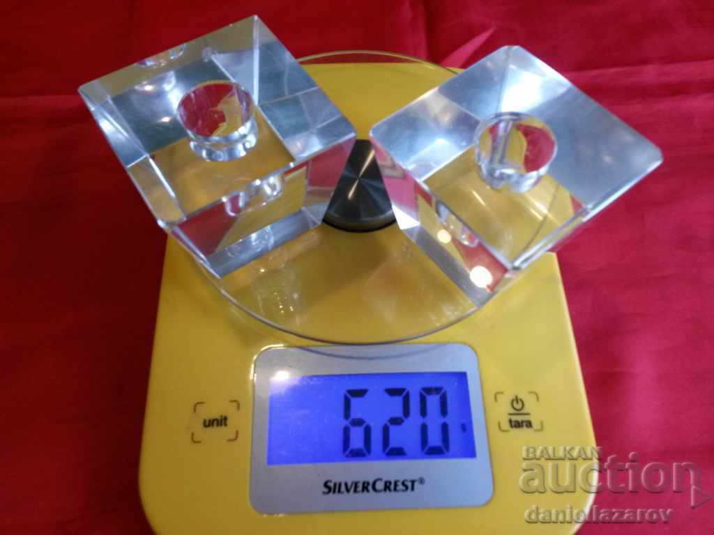 Candlestick Crystal Glass Set - 5 Candlestick Crystal Glass Set - 5