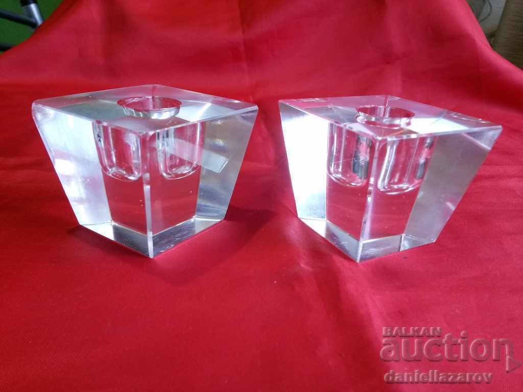 Candlestick Crystal Glass Set