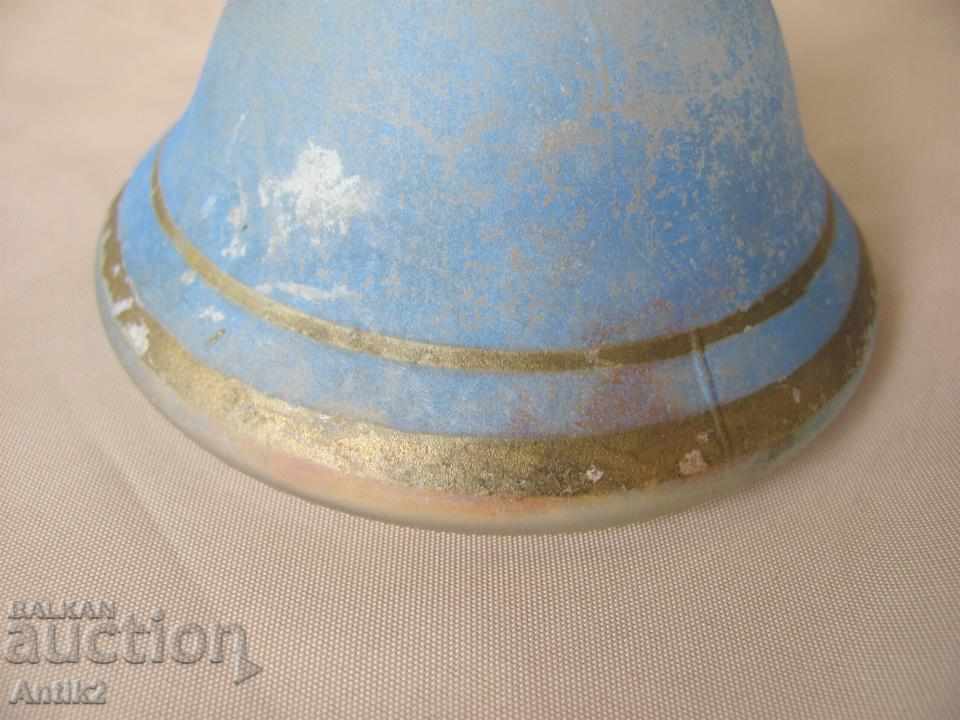 Delivery of 1750 year old Hand made Vase blue with gilded Delivery of 1750 year old Hand made Vase blue with gilded