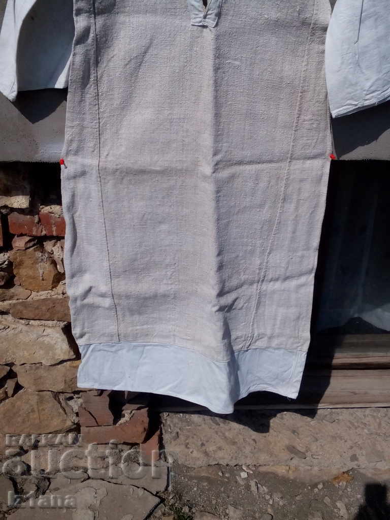 Auction Antique linen garment, lining for traditional costume, Litak Auction Antique linen garment, lining for traditional costume, Litak