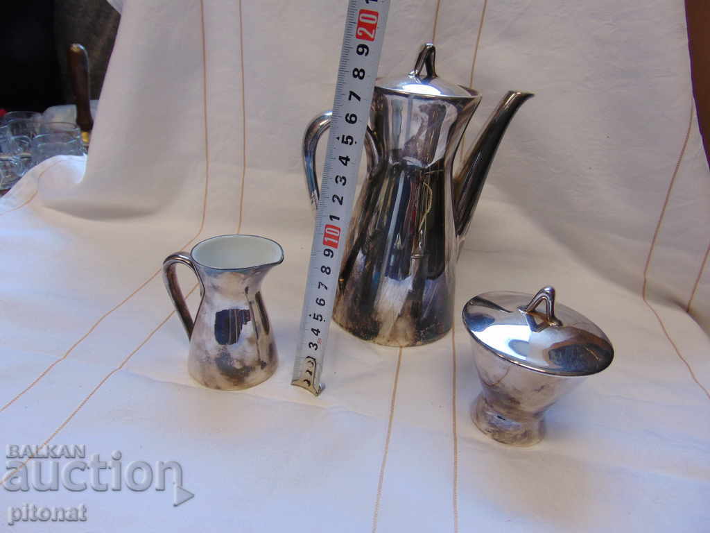 Delivery of Antique silver plated WMF porcelain Delivery of Antique silver plated WMF porcelain