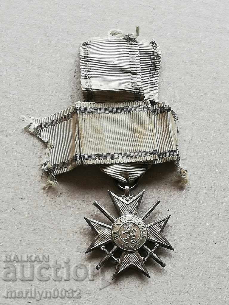 Soldier's Cross Order of Bravery Balkan War 1912 medal