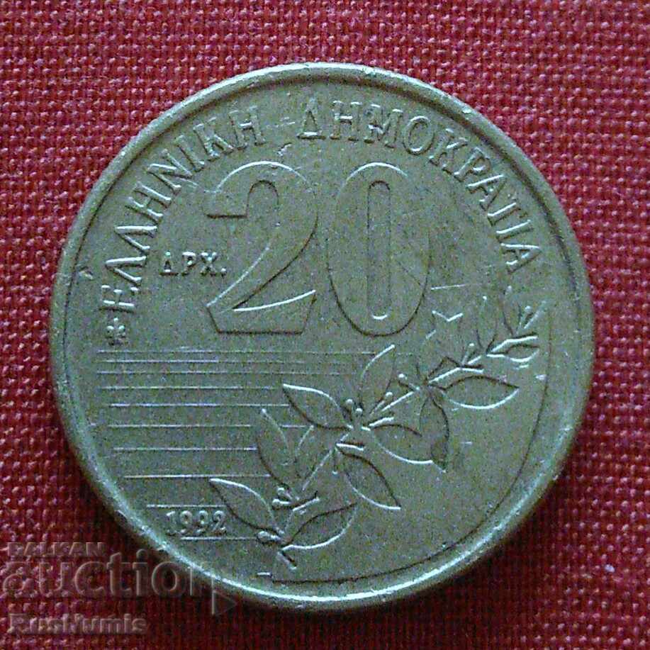 Grecia. 20 Drahmas 1992
