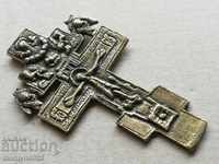 Bronze Russian Cross with inscriptions РТОВ 1877-78г. Crucifix, icon