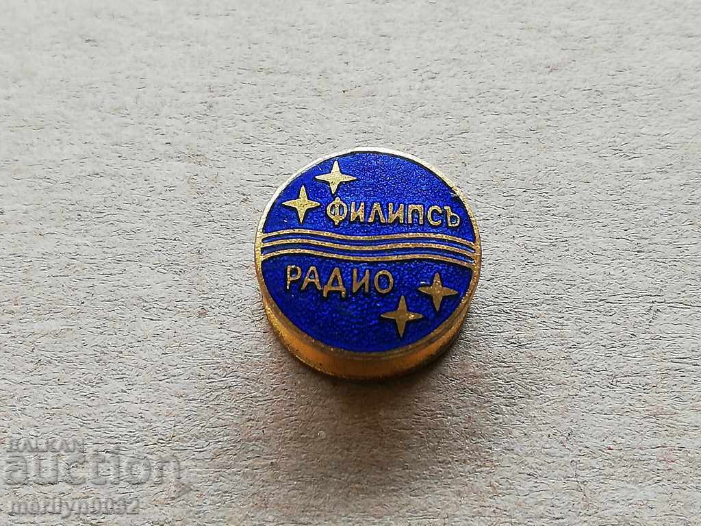 Enamelled badge badge with enamel PHILIPS - 5 Enamelled badge badge with enamel PHILIPS - 5