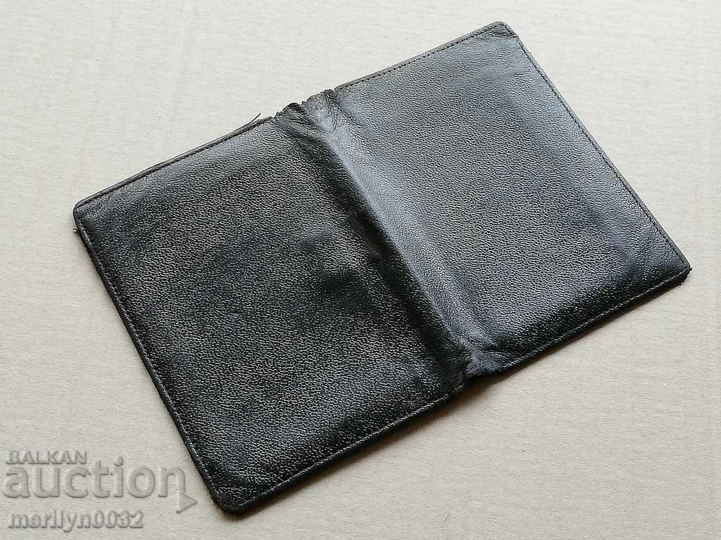 Auction  Leather wallet card case with the PHILIPS RADIO logo