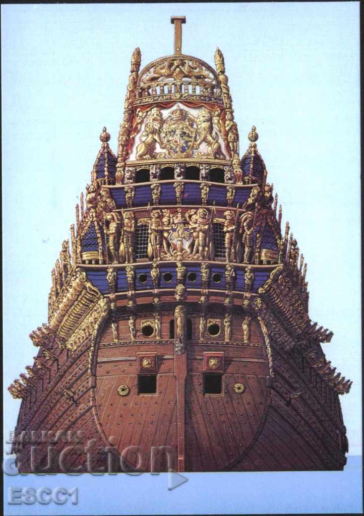 Cartea poștală Muzeul Naval Militar Vasa 1978 din Suedia