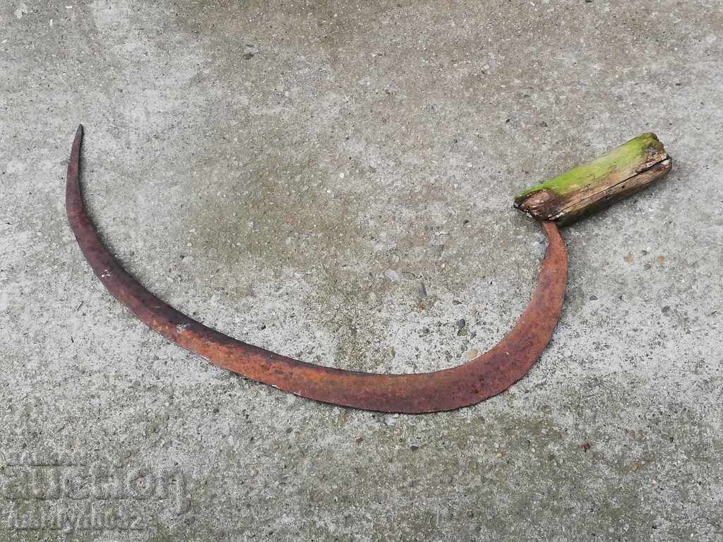 Auction  Old scythe sickle, blade, wrought iron