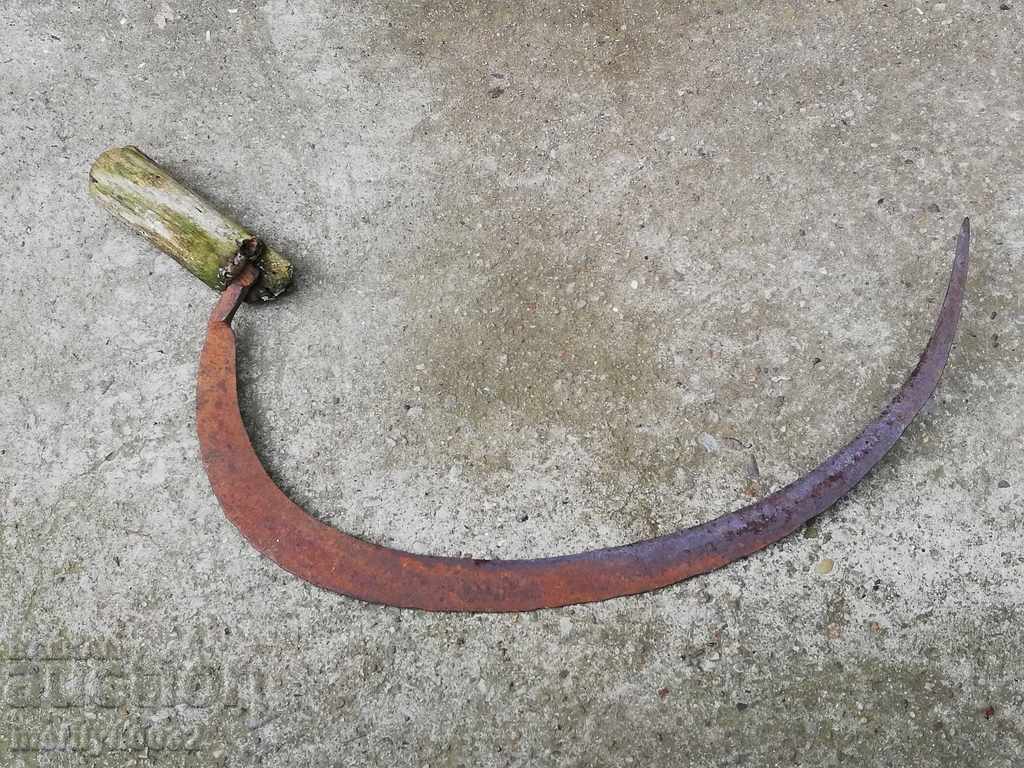Delivery of Old scythe sickle, blade, wrought iron