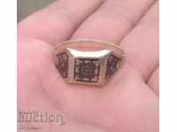 Ancient Silver 875 Russian Ring with Neilo