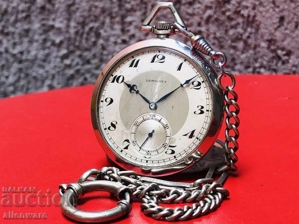 Pocket watch Longines Art Deco in excellent condition!