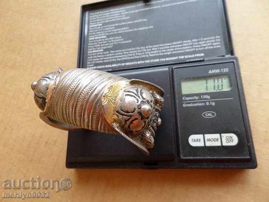 Renaissance silver slingshot bracelet, jewelry, silver jewelry - 6