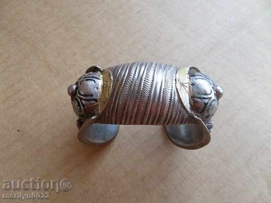 Renaissance silver slingshot bracelet, jewelry, silver jewelry