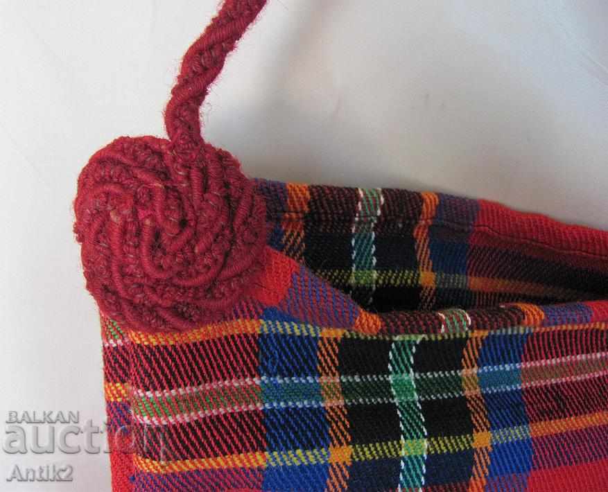 19 Century Folk Art Woven Bag Bag - 7 19 Century Folk Art Woven Bag Bag - 7