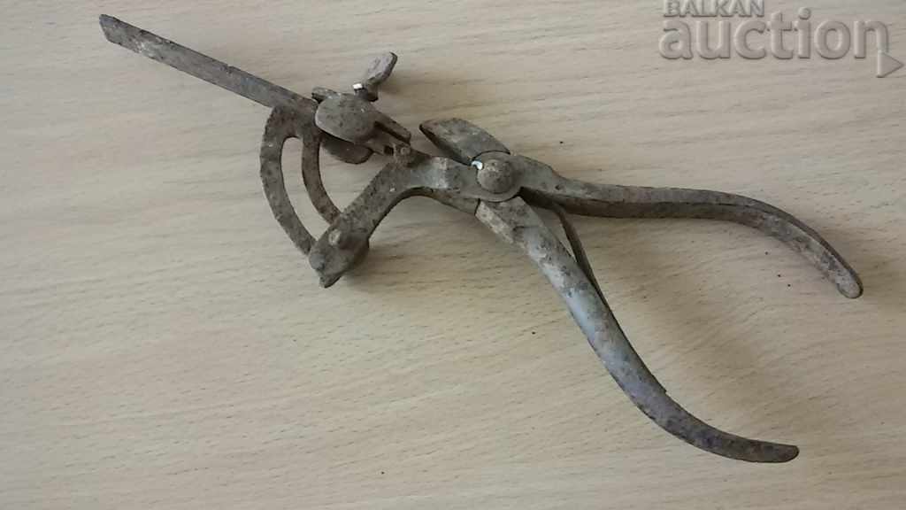 Auction old primitive pliers Auction old primitive pliers