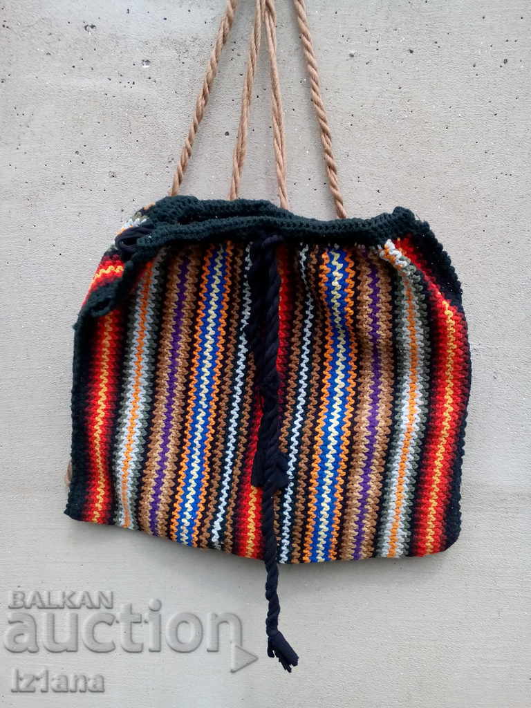 An old knit backpack, a wound with price 20.00 BGN | € 10.23 An old knit backpack, a wound with price 20.00 BGN | € 10.23