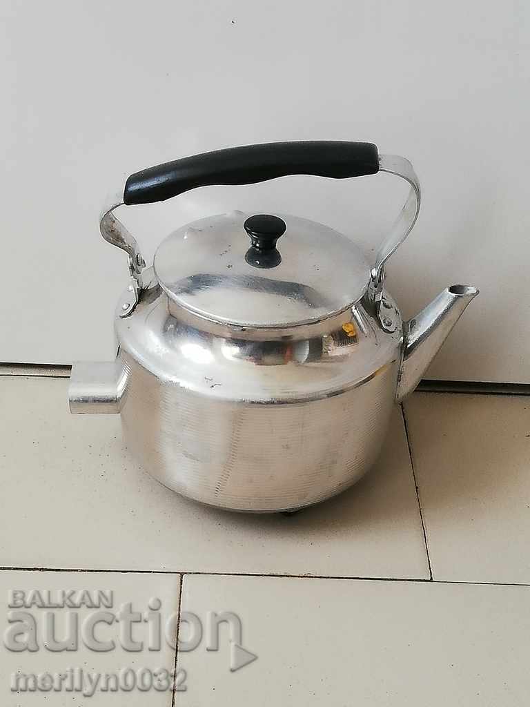 Aluminum teapot USSR coffee bean samovar vintage NOT USED with price 43.00 BGN | € 21.99
