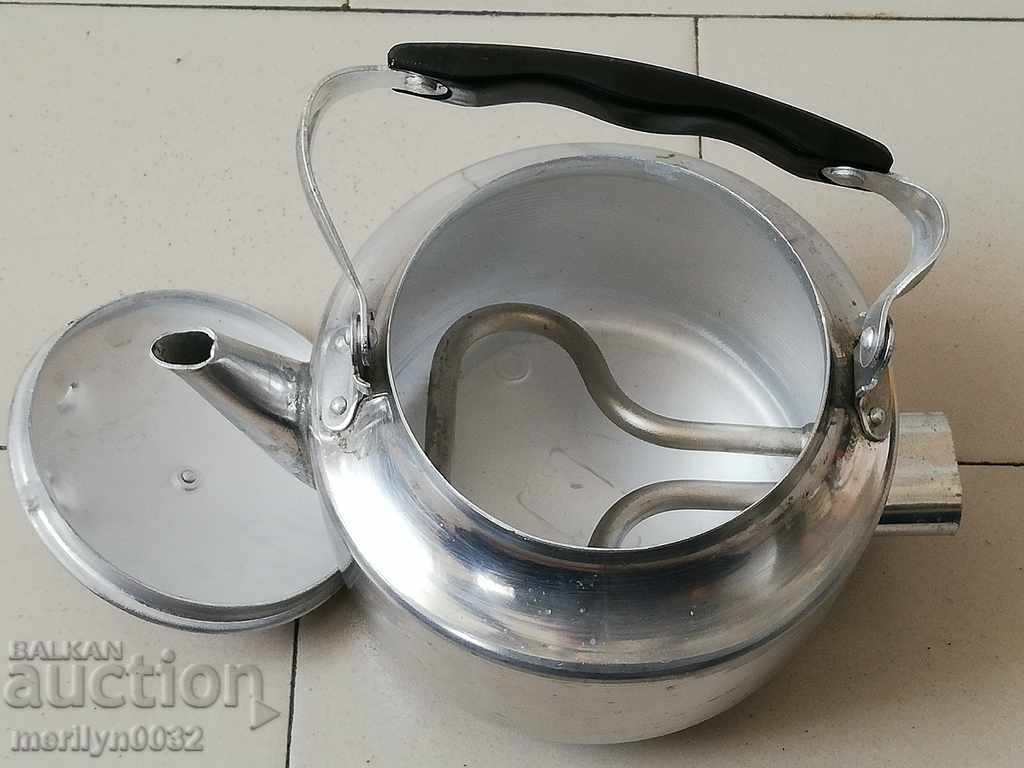 Auction  Aluminum teapot USSR coffee bean samovar vintage NOT USED