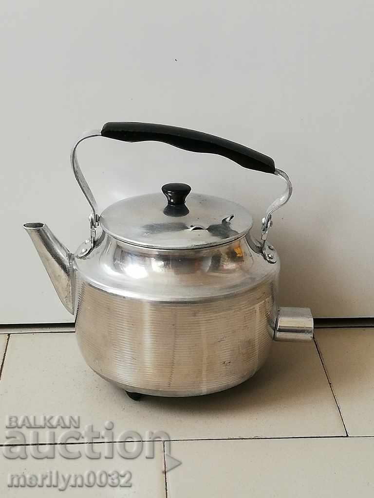 Алуминиев чайник СССР кафеник самовар винтидж НЕПОЛЗВАН Алуминиев чайник СССР кафеник самовар винтидж НЕПОЛЗВАН