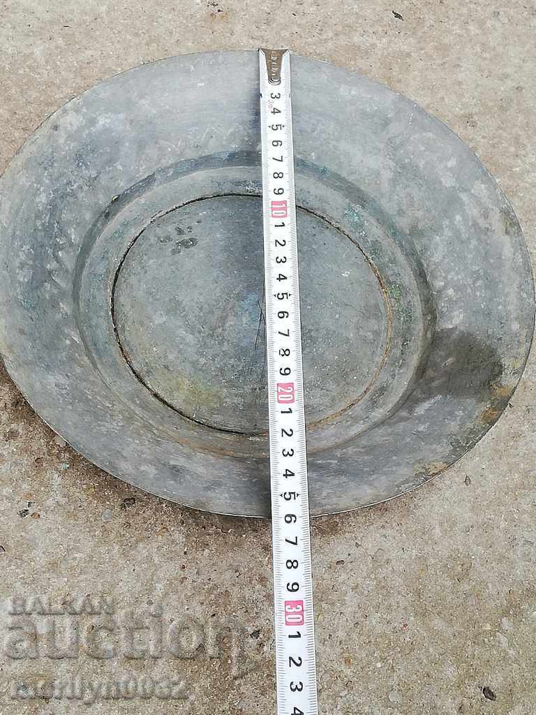 Ancient tin tin, saucer, bowl, tass, copper pot, baker - 7 Ancient tin tin, saucer, bowl, tass, copper pot, baker - 7
