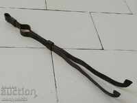 Old dilaf, tongs, wrought iron for oven