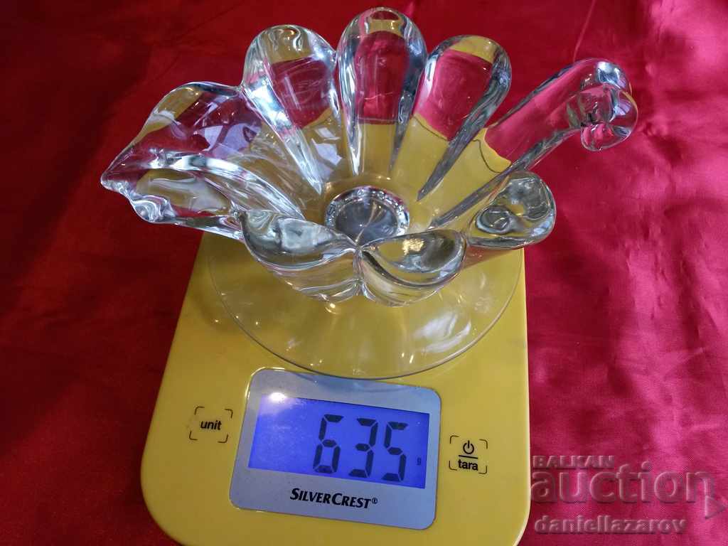 Frumos bonbonniere, sticlă de cristal - 5
