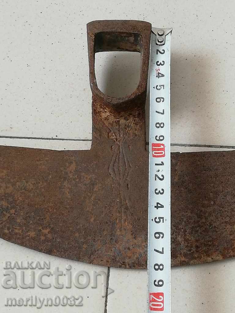 Old pick, agricultural instrument, chapel, wrought iron - 5 Old pick, agricultural instrument, chapel, wrought iron - 5