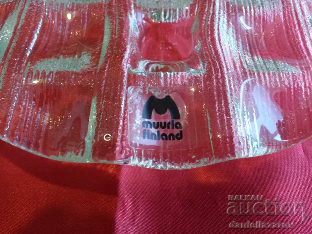 Delivery of Rare Beautiful Candlestick Crystal Glass Muura Finland 6th Delivery of Rare Beautiful Candlestick Crystal Glass Muura Finland 6th