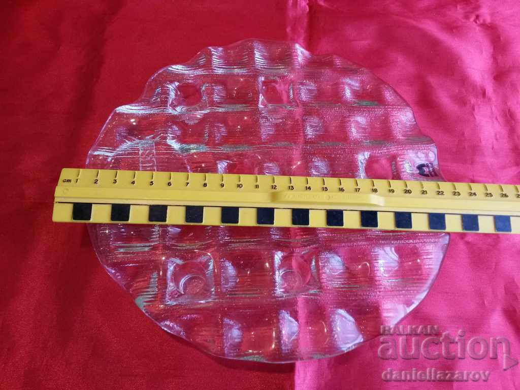 Rare Beautiful Candlestick Crystal Glass Muura Finland 6th - 6 Rare Beautiful Candlestick Crystal Glass Muura Finland 6th - 6