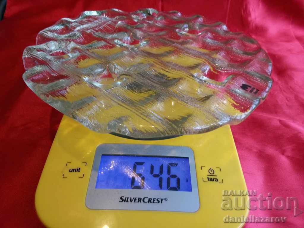 Rare Beautiful Candlestick Crystal Glass Muura Finland 6th - 7 Rare Beautiful Candlestick Crystal Glass Muura Finland 6th - 7