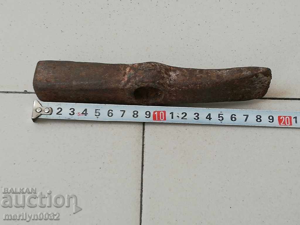 Old Bulgarian hammer hammer tool forged wrought iron - 5 Old Bulgarian hammer hammer tool forged wrought iron - 5