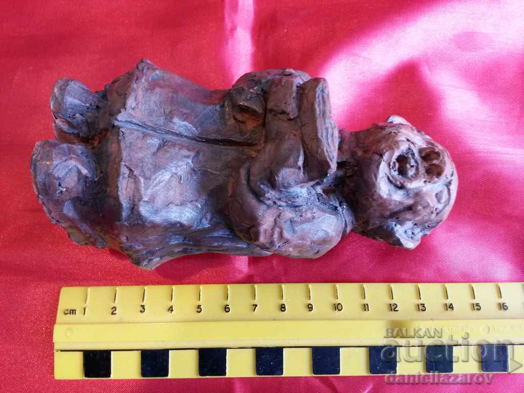 Old Swedish Authentic Ceramic Statuette AWESOME - 6