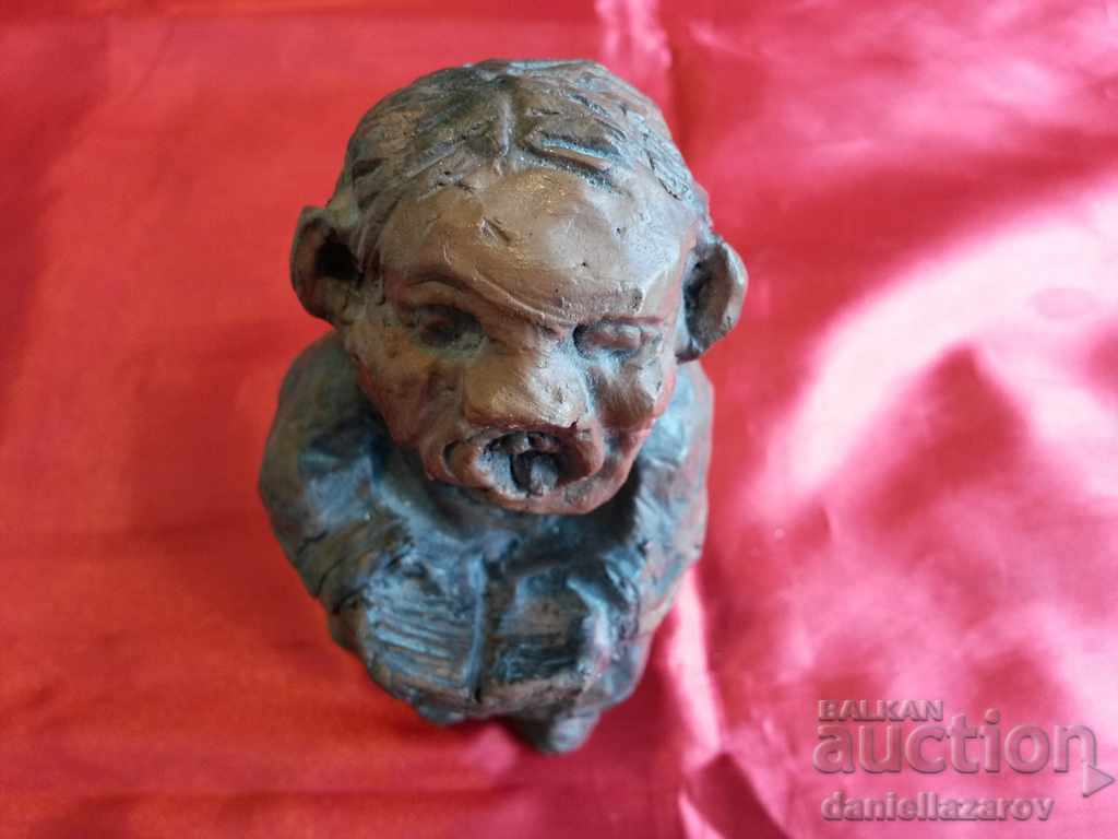 Old Swedish Authentic Ceramic Statuette AWESOME - 7