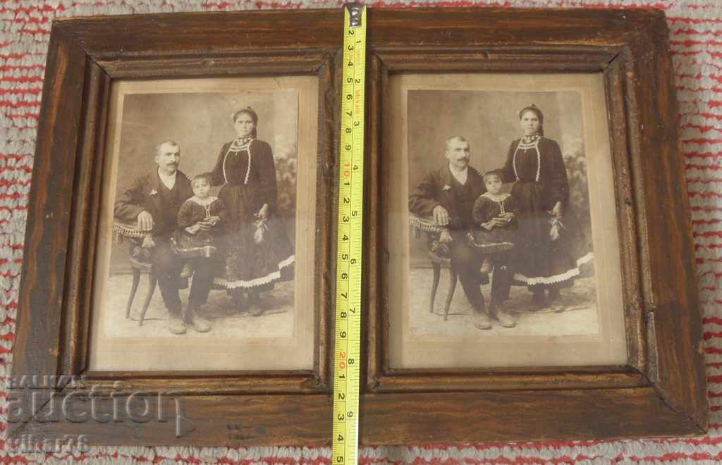 Auction MULTI-OLD AND WRITE DUAL WOODEN FRAME WITH PHOTOS Auction MULTI-OLD AND WRITE DUAL WOODEN FRAME WITH PHOTOS