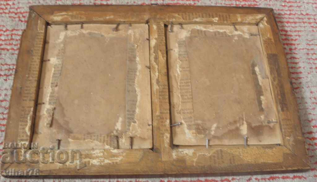 MULTI-OLD AND WRITE DUAL WOODEN FRAME WITH PHOTOS - 6 MULTI-OLD AND WRITE DUAL WOODEN FRAME WITH PHOTOS - 6