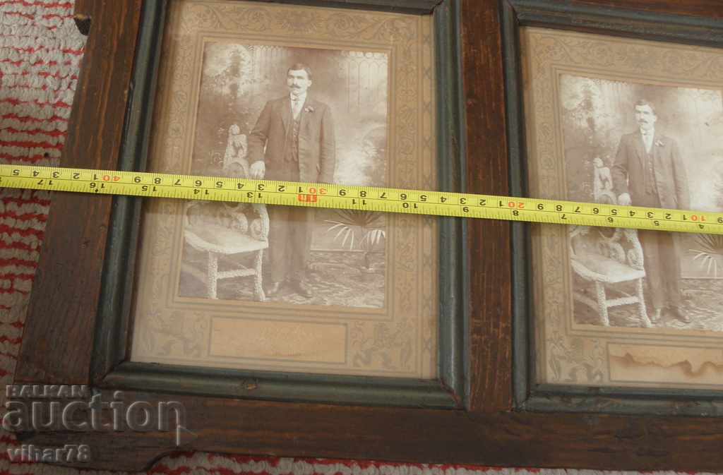 MULTI-OLD AND WRITE DUAL WOODEN FRAME WITH PHOTOS - 5 MULTI-OLD AND WRITE DUAL WOODEN FRAME WITH PHOTOS - 5