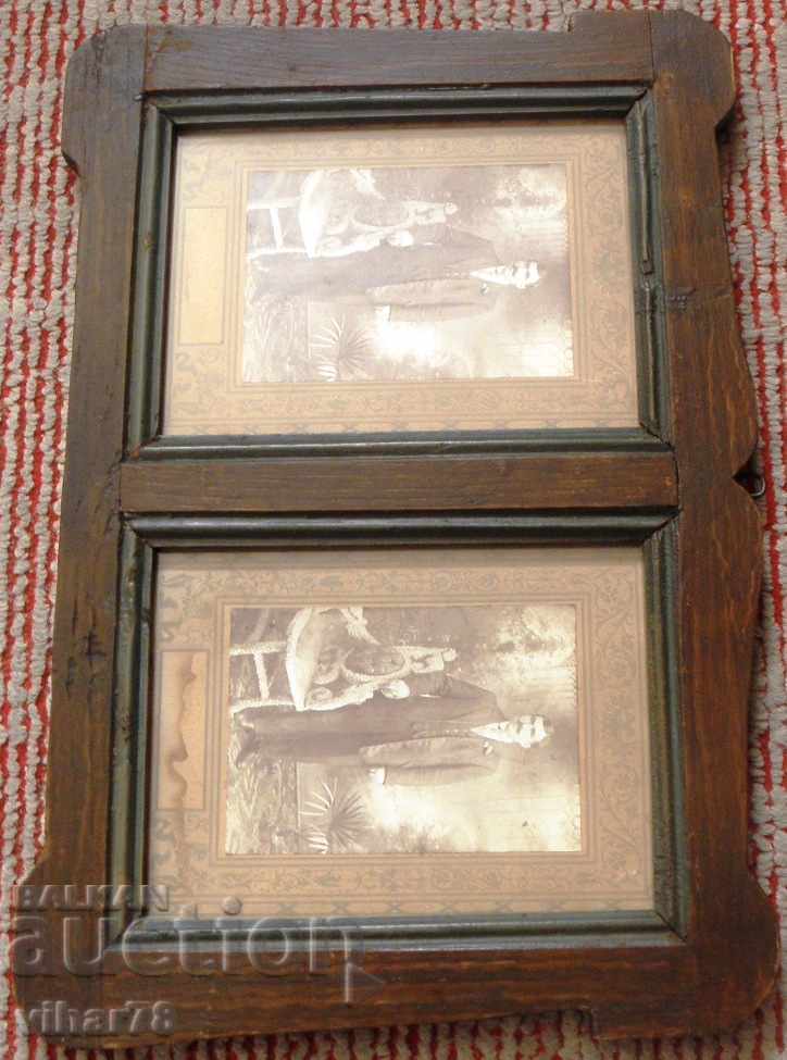 MULTI-OLD AND WRITE DUAL WOODEN FRAME WITH PHOTOS - 6 MULTI-OLD AND WRITE DUAL WOODEN FRAME WITH PHOTOS - 6