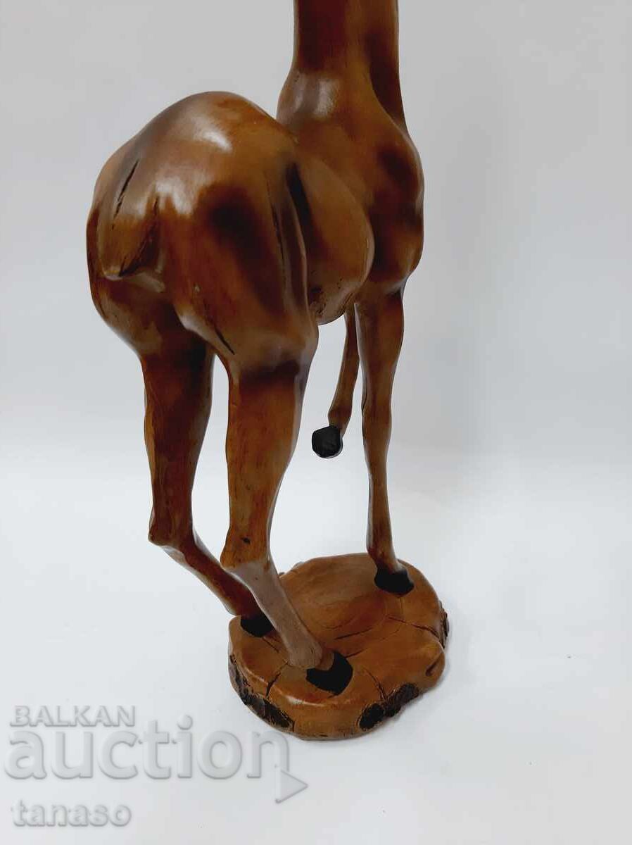 Figurină din polirășină în formă de cerb, decor artistic, 40 cm, maro - 6
