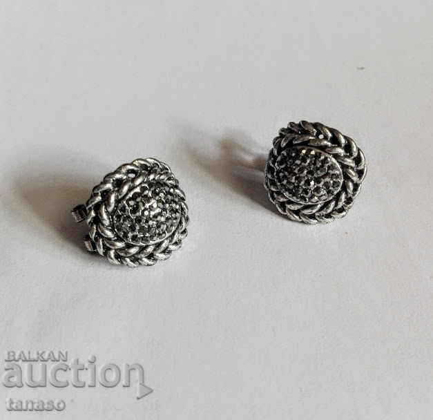 Antique earrings, silver plated - 5 Antique earrings, silver plated - 5