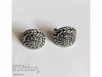 Antique earrings, silver plated