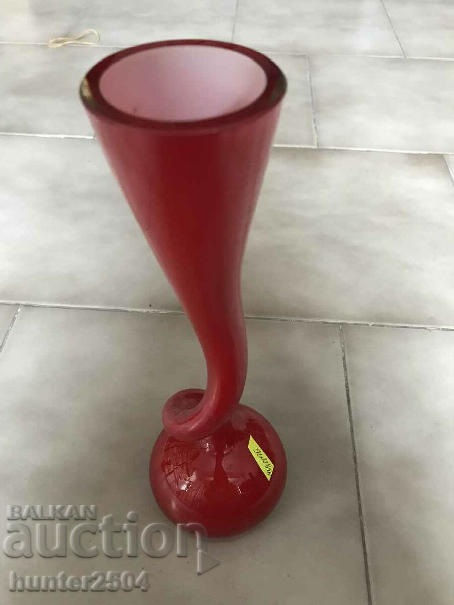 Colored glass vase, 30 cm high. with price 44.95 BGN | € 22.98