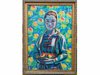 Το κορίτσι με τα μήλα, Vladimir Dimitrov Master, ζωγραφίζει
