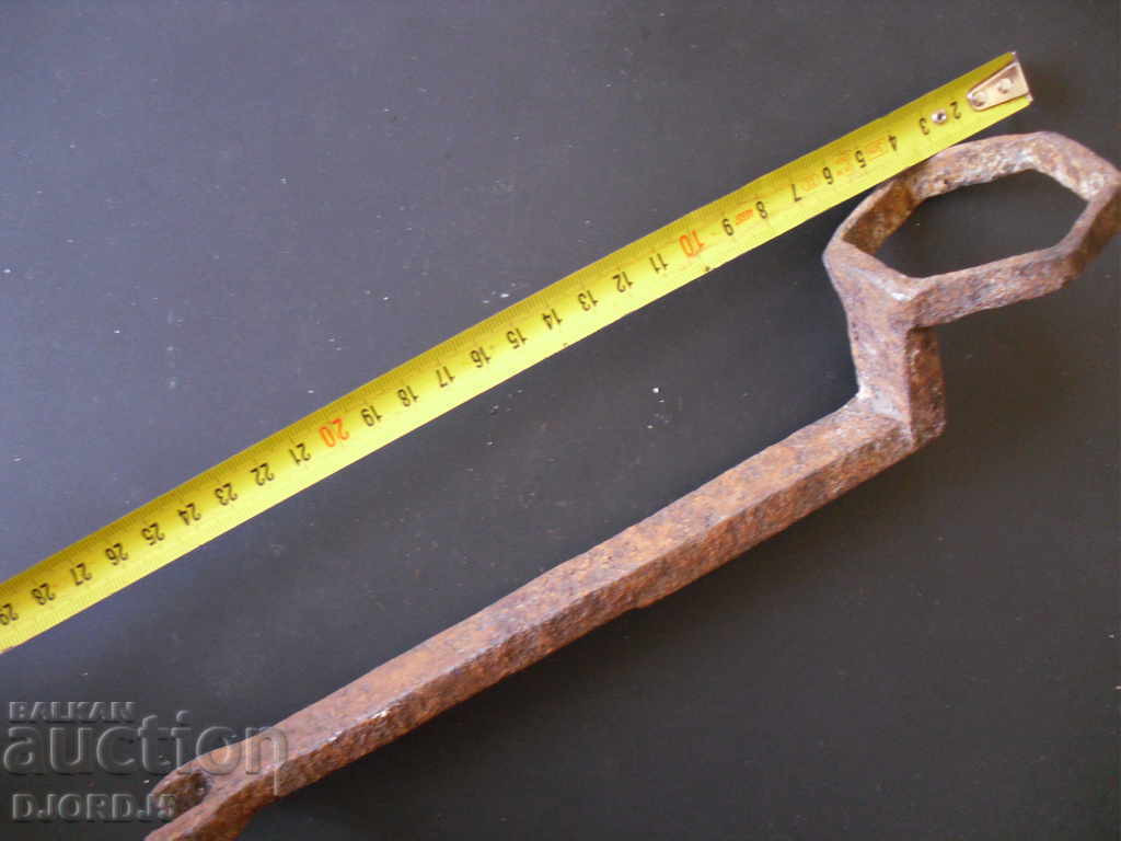 Auction Old forged wrench for wagon Auction Old forged wrench for wagon