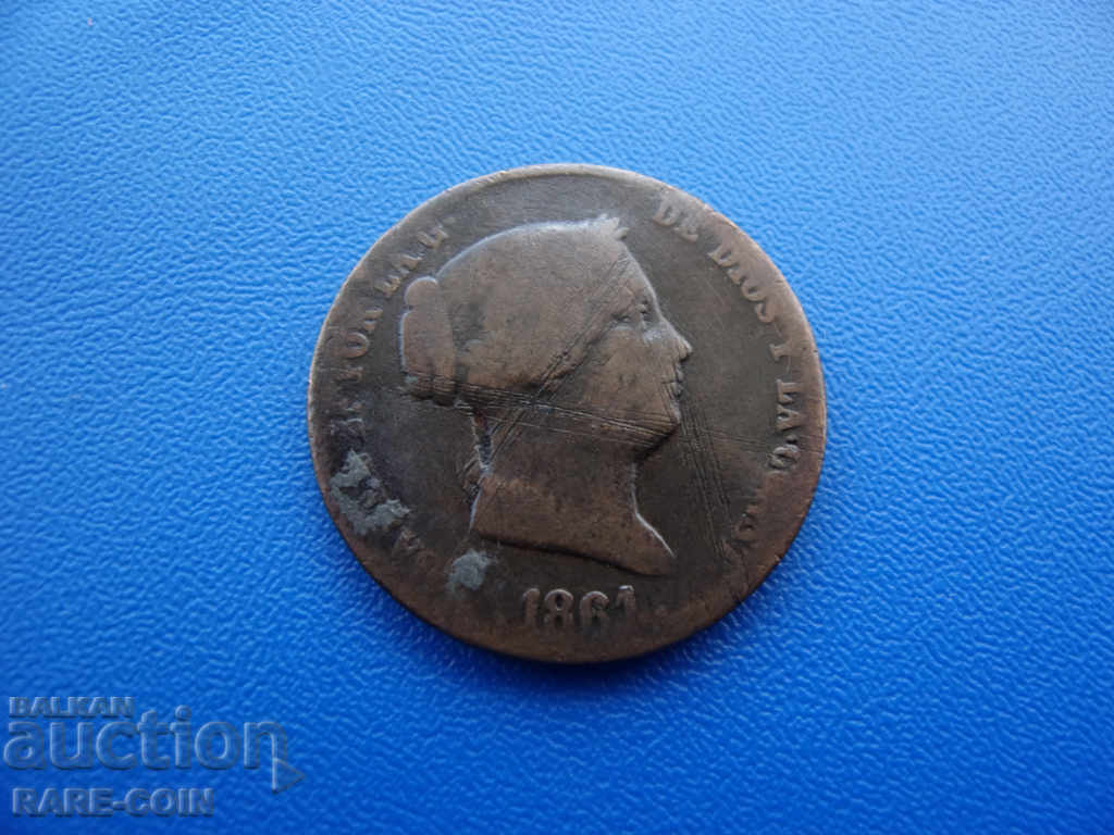 I (66) Spania 25 Tsentimo 1861 cu preț € 6.14 | 12.01 BGN