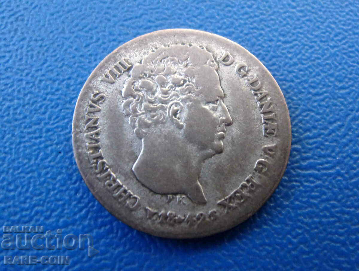 I (96)  Дания  1¼  Шилинга - 4 Сколинга  1842 с цена € 28.12 | 55.00 лв.