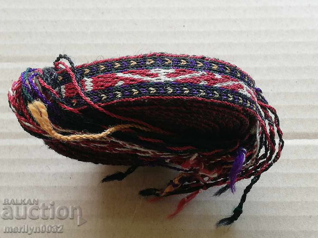 Old hand-woven belt, early 20th century costume with price 84.00 BGN | € 42.95
