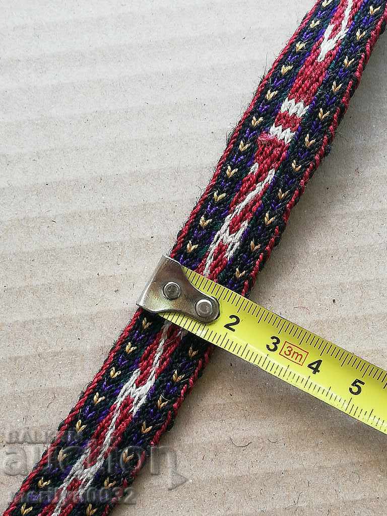 Auction  Old hand-woven belt, early 20th century costume