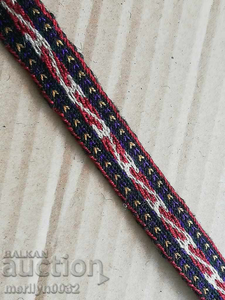 Old hand-woven belt, early 20th century costume - 5