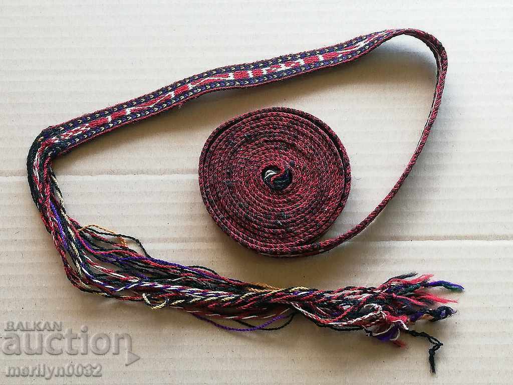Old hand-woven belt, early 20th century costume - 6